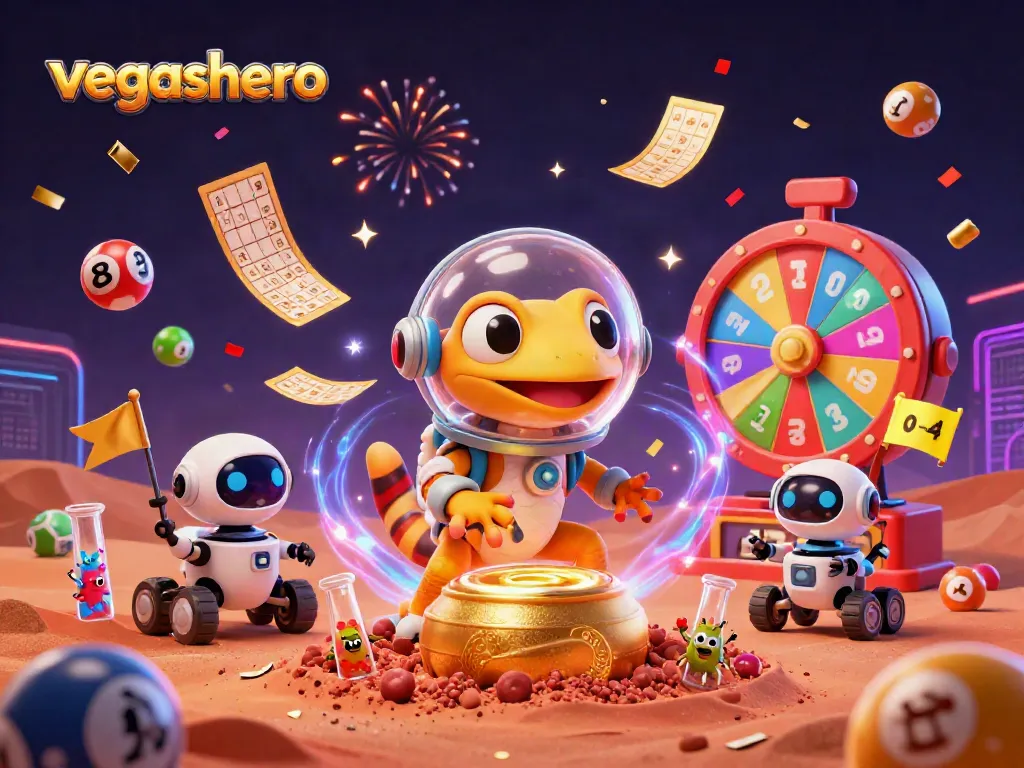 Experience vegashero's imaginative adventure through a vibrant casino world filled with excitement and winnings.